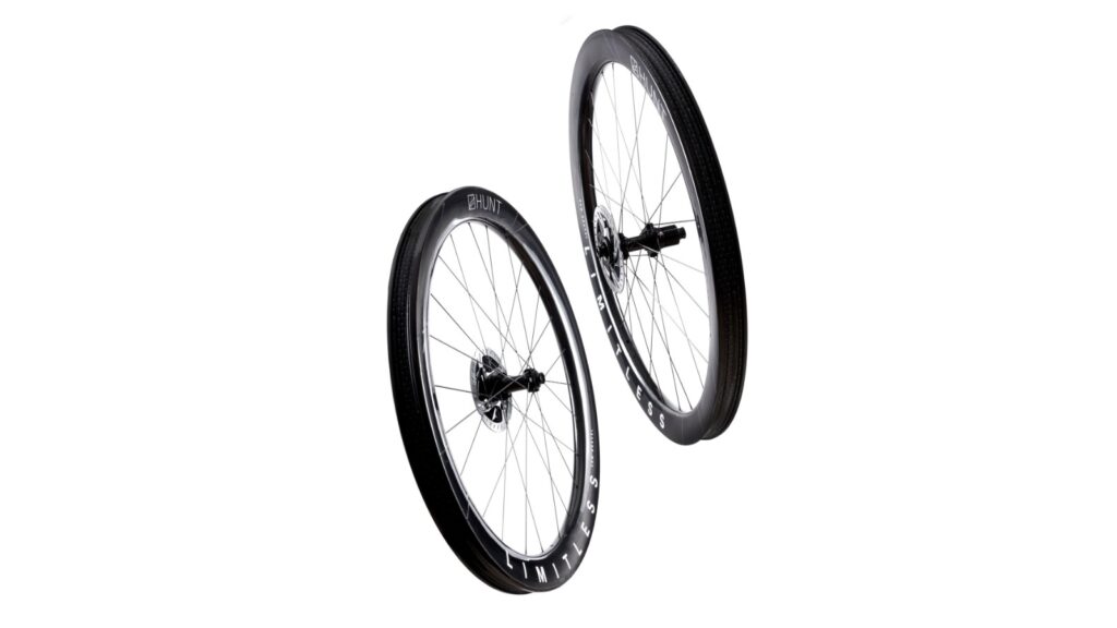 Ruedas Hunt 5AM Gravel Limitless para gravel, con llanta delantera de 45 mm de ancho