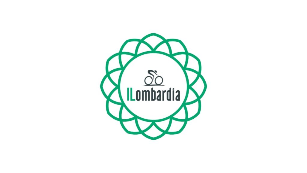 Paul Seixas gana Il Lombardia: logo de la carrera sobre fondo blanco