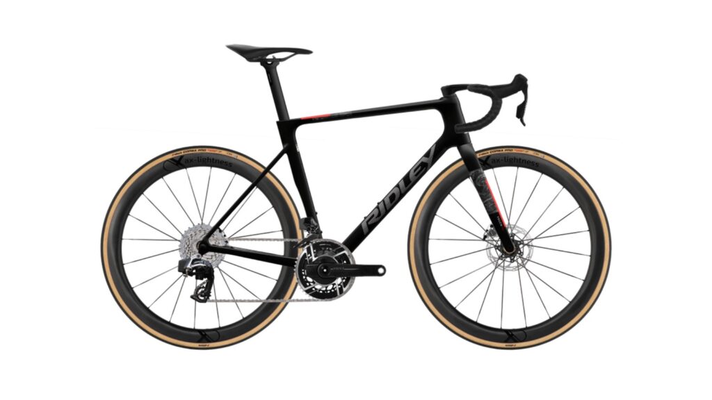 Ridley Falcn RS de segunda generación con montaje SRAM Red AXS, vista lateral